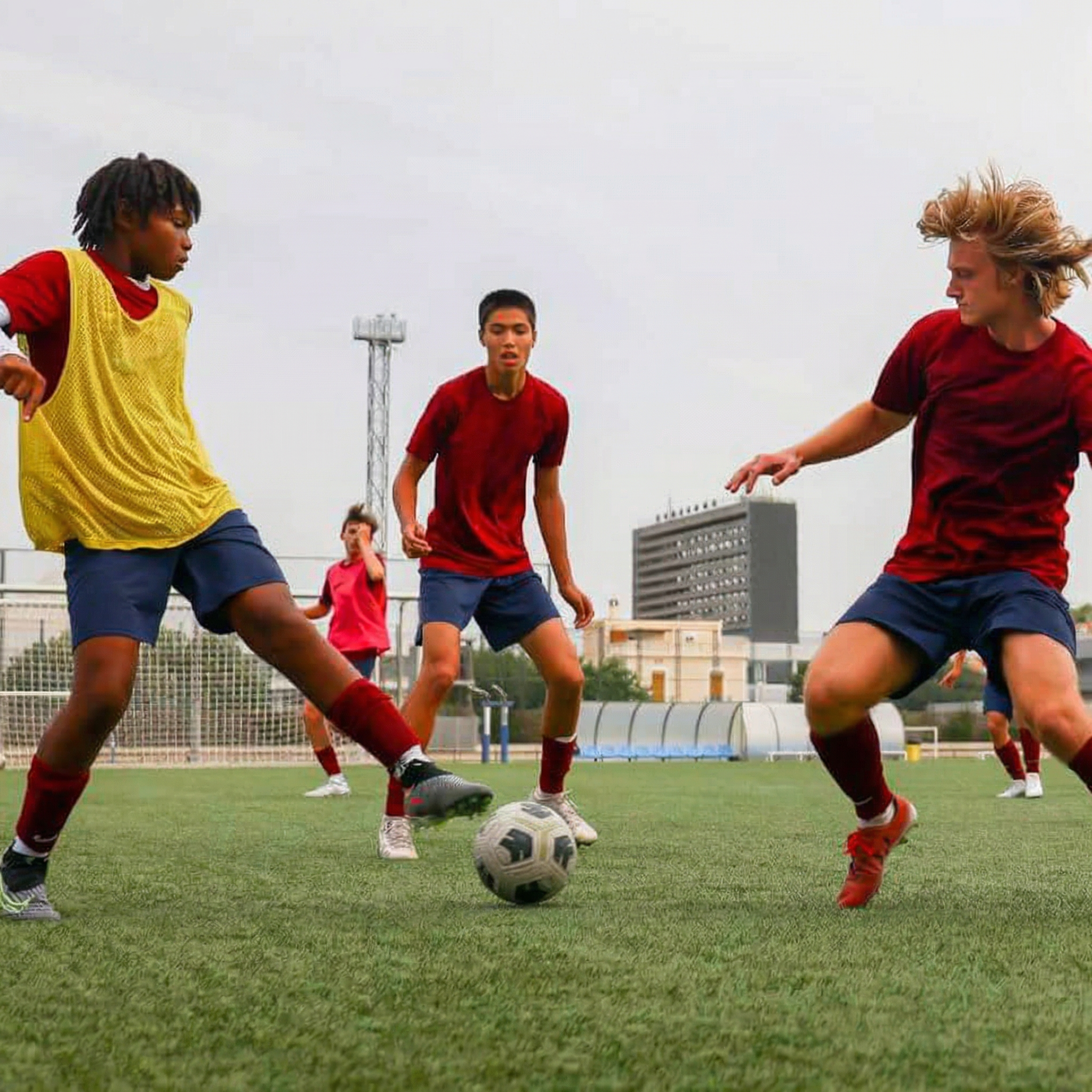 Atletas jovens em treino